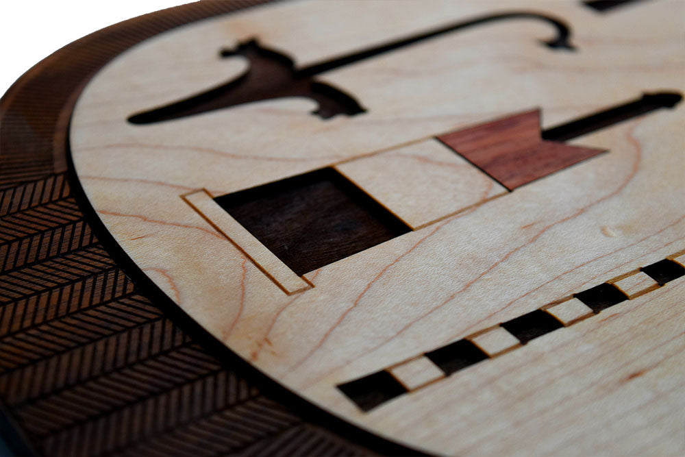 Wood Frame Art Deco - Egyptian King Tut Cartouche
